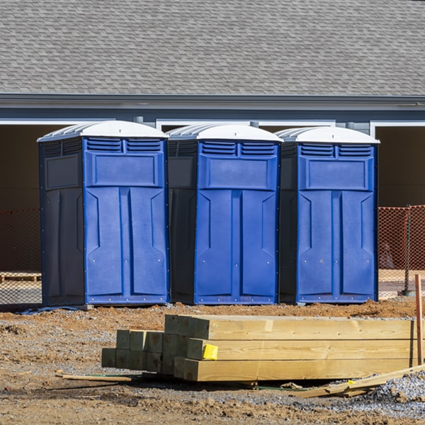 how do you ensure the portable restrooms are secure and safe from vandalism during an event in Town of Pines Indiana